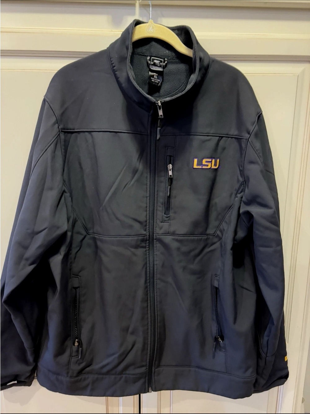 Colosseum LSU Men's Black Softshell Jacket Size XL